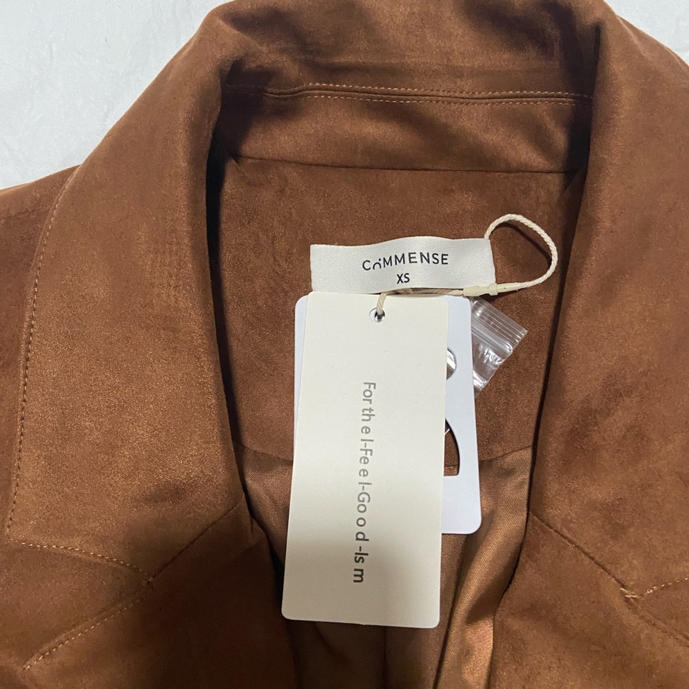 Commense Chestnut Suede Jacket - Picture 3 of 3